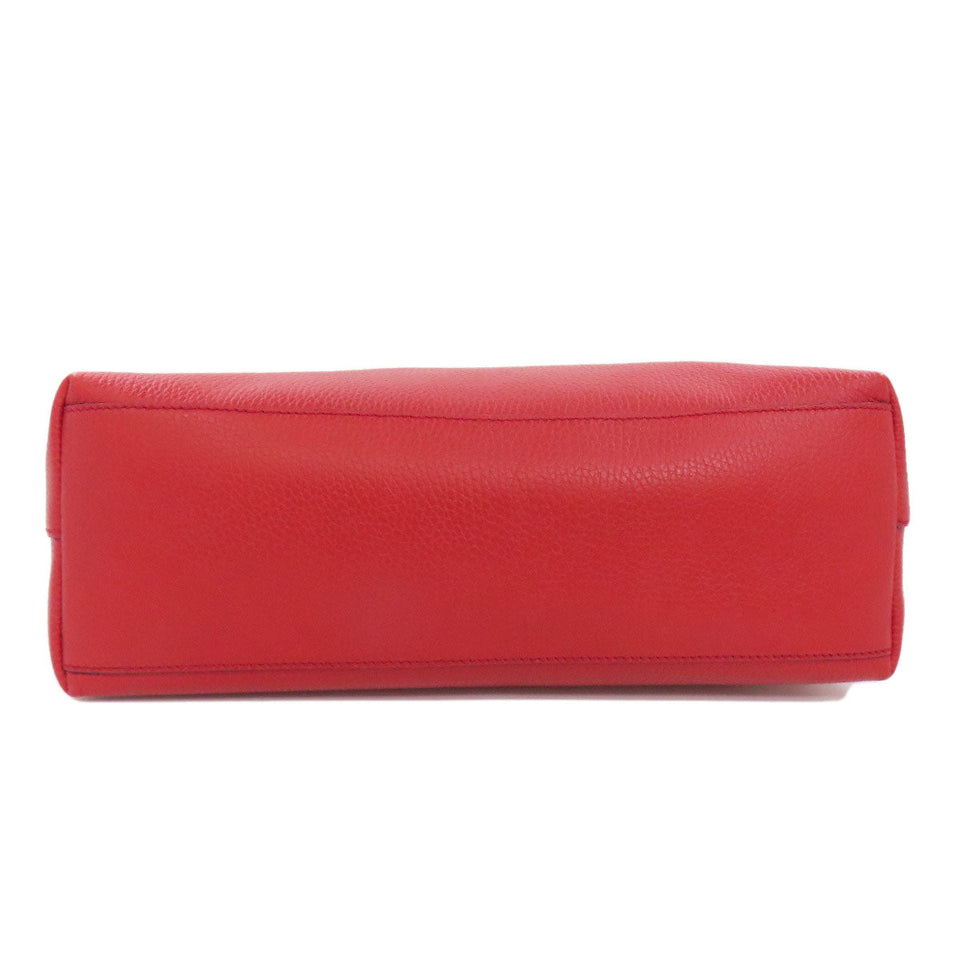 Gucci Handbag 449711 leather Red Interlocking G outlet