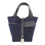 Hermes Handbag Towar Navy Picotan Rock Cargo PM Women