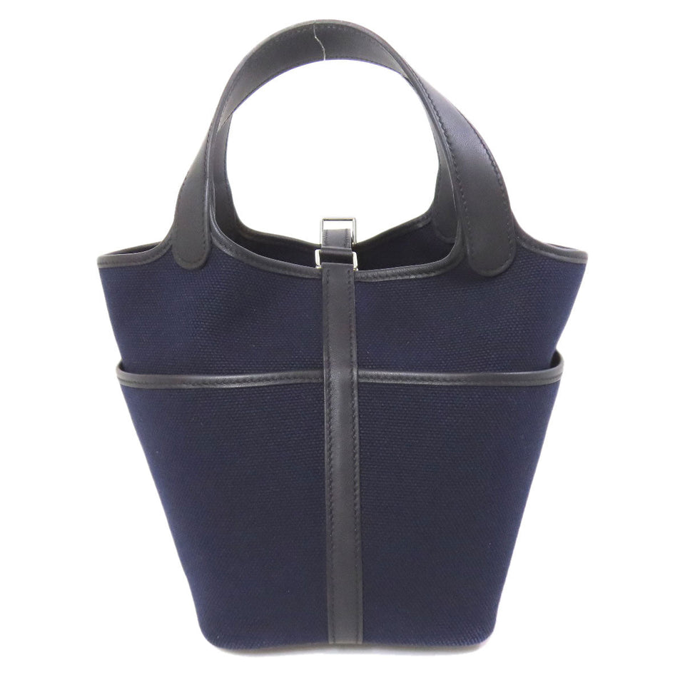 Hermes Handbag Towar Navy Picotan Rock Cargo PM Women