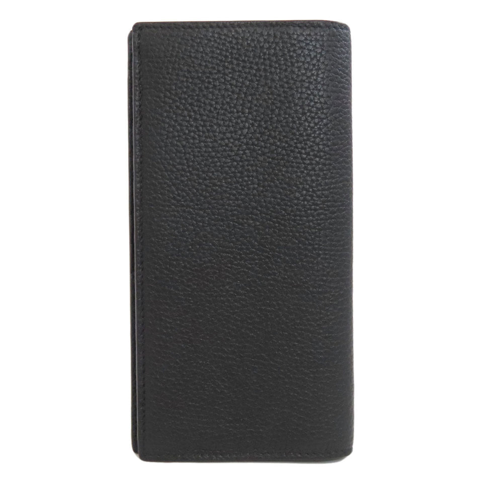 Gucci Long Wallet Purse 795296 leather black logo mens