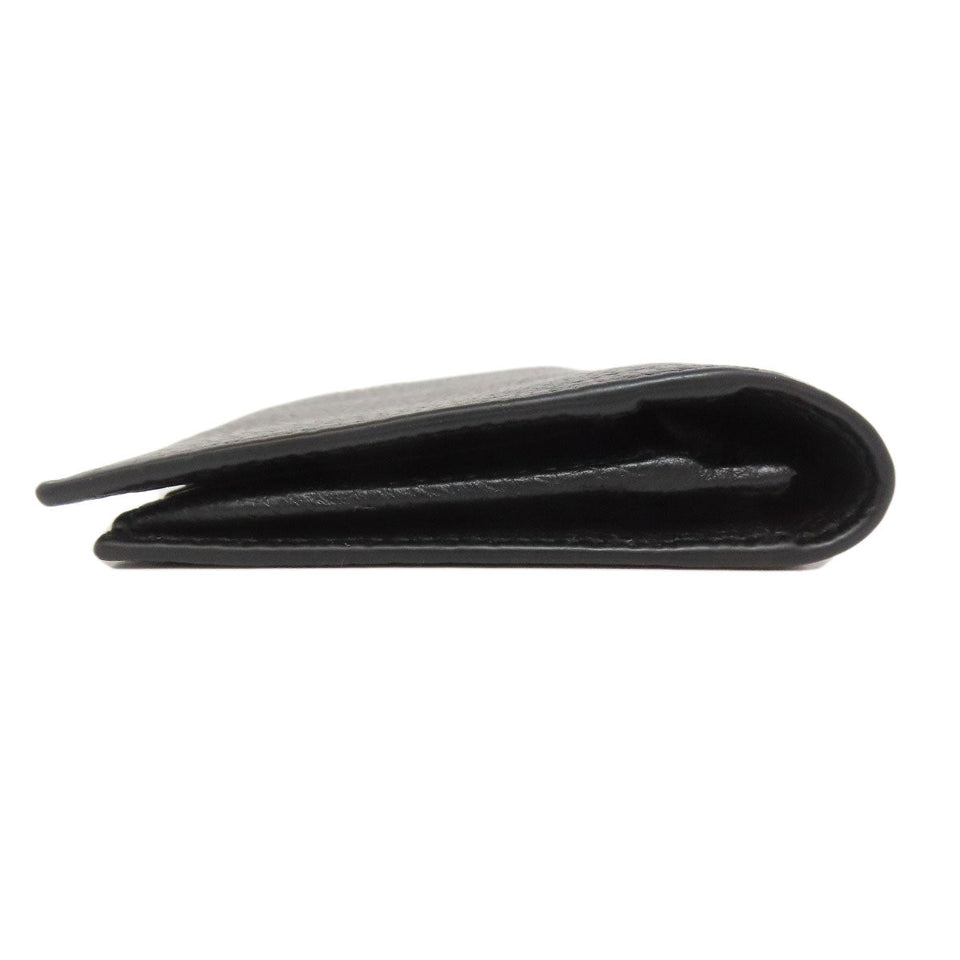 Gucci Long Wallet Purse 795296 leather black logo mens