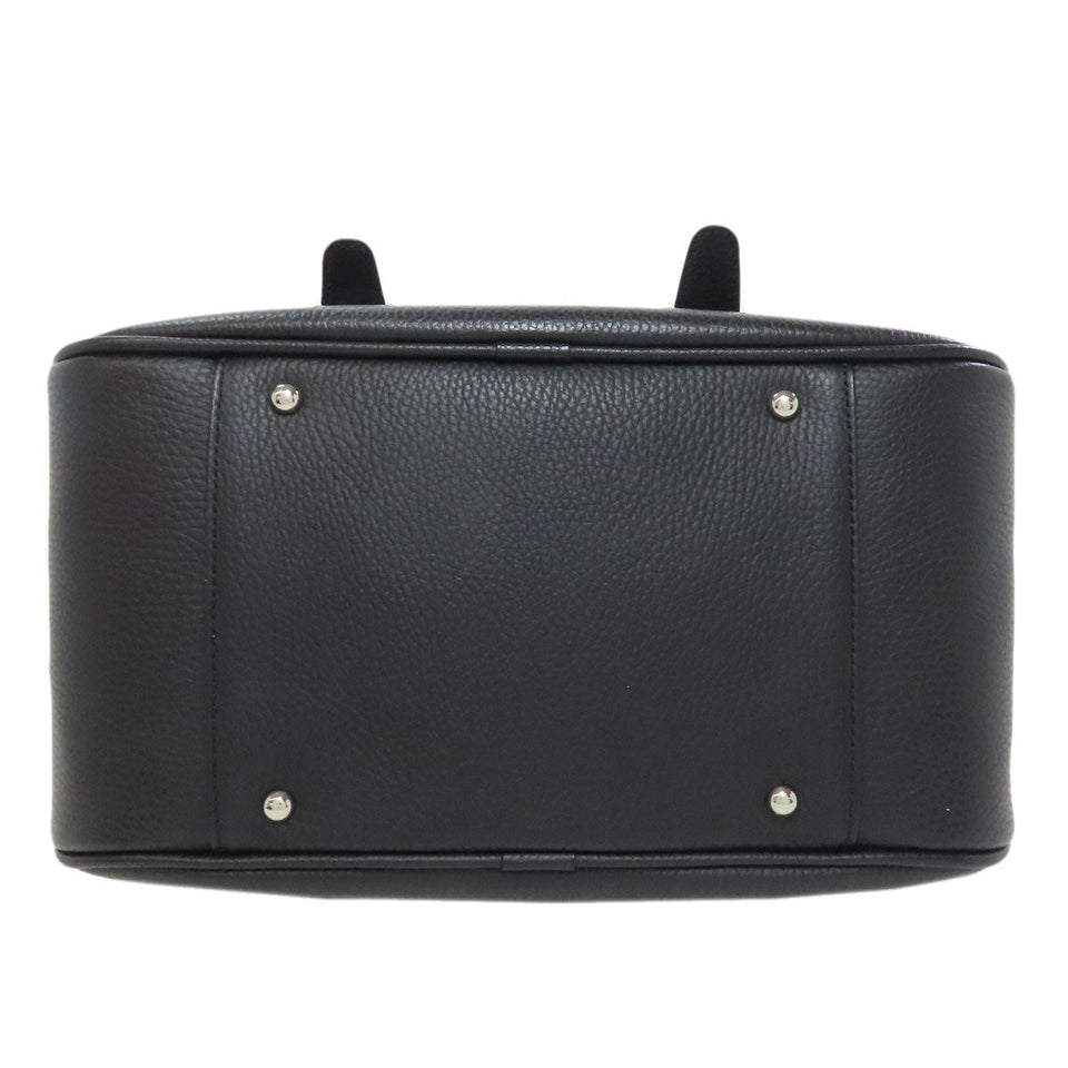 Burberry Tote Bag leather black Mini Boston Duffel bag