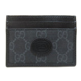 Gucci Card Case 678002 PVC black GG Supreme Women