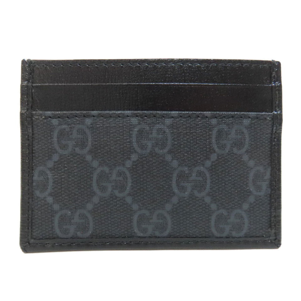 Gucci Card Case 678002 PVC black GG Supreme Women
