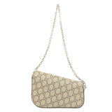 Gucci Shoulder Bag 774209 PVC Brown one belt Horsebit GG 2WAY Women