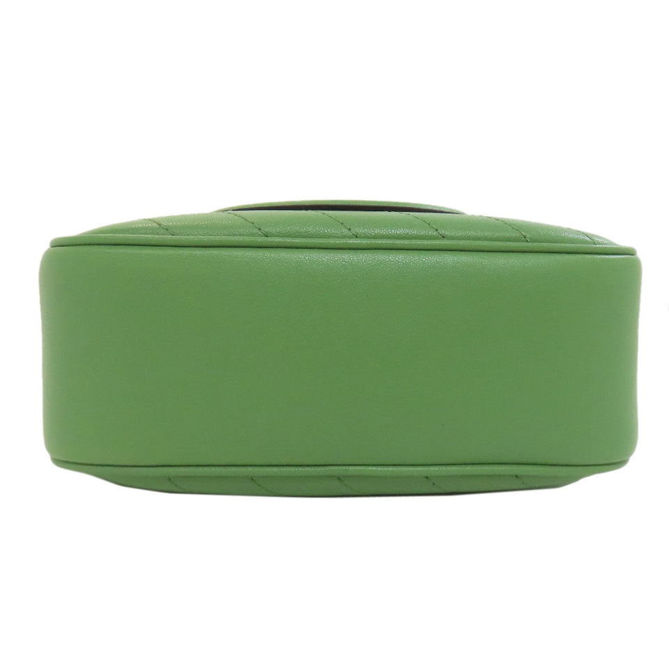Gucci Shoulder Bag 742360 leather green Blondy Women