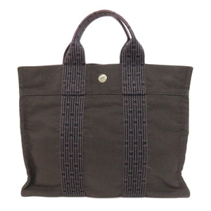 Hermes Handbag canvas gray Her LinePM