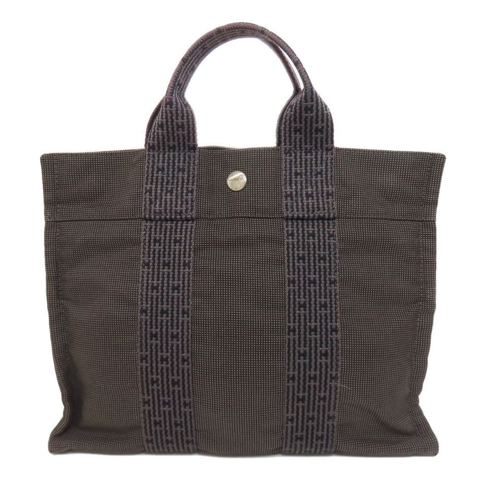 Hermes Handbag canvas gray Her LinePM
