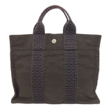 Hermes Handbag canvas gray Her LinePM