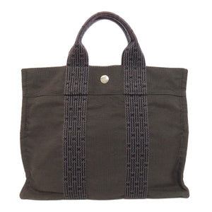 Hermes Handbag canvas gray Her LinePM