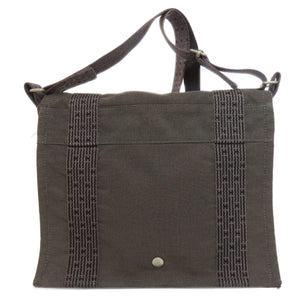 Hermes Shoulder Bag canvas gray Her Line Bathas PM