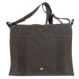 Hermes Shoulder Bag canvas gray Her Line Bathas PM
