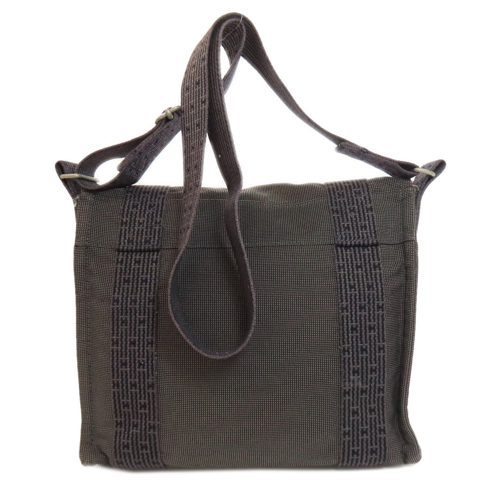 Hermes Shoulder Bag canvas gray Her Line Bathas PM