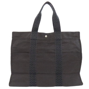 Hermes Tote Bag canvas gray Her LineGM