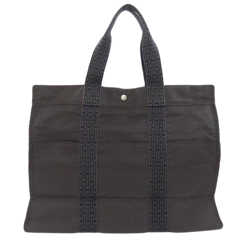 Hermes Tote Bag canvas gray Her LineGM