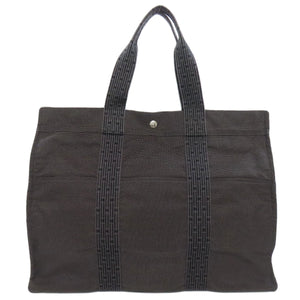 Hermes Tote Bag canvas gray Her LineGM