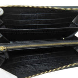 Gucci Long Wallet Purse 772642 leather black logo Women