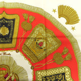 Hermes scarf silk white Carre90 saber decorative bag Women