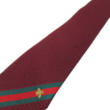 Gucci tie silk Red be sherry line mens