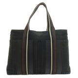 Hermes Tote Bag canvas black Trocha Horizontal Zonal MM