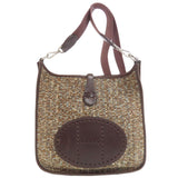 Hermes Shoulder Bag Vibrato Brown Evelyn PM SilverMetal