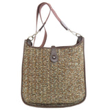 Hermes Shoulder Bag Vibrato Brown Evelyn PM SilverMetal
