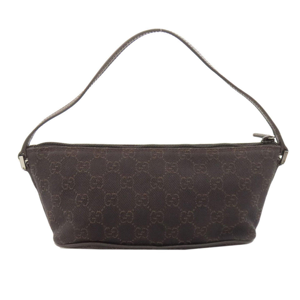 Gucci Handbag 07198 canvas black GG pattern accessory pouch