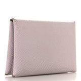 Hermes Epsom Calvi Duo Card Case Mauve Pale