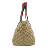 Gucci Handbag 131230 canvas Brown GG Shelly line