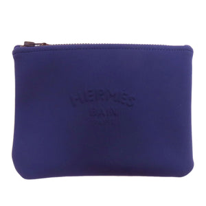 Hermes Accessory pouch Nylon, Polyurethane Navy Neovan MM Women
