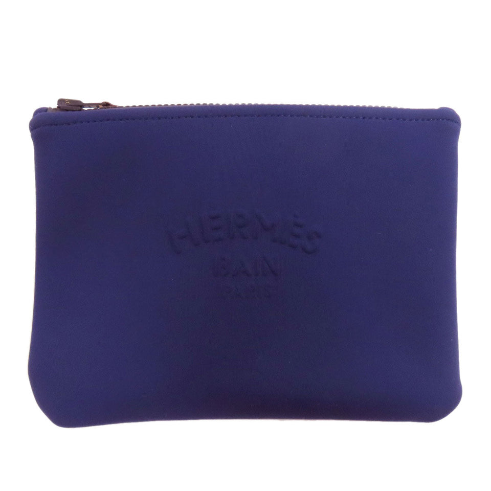 Hermes Accessory pouch Nylon, Polyurethane Navy Neovan MM Women
