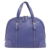 Gucci Handbag 309617 leather blue GG Signature Microsima 2WAY