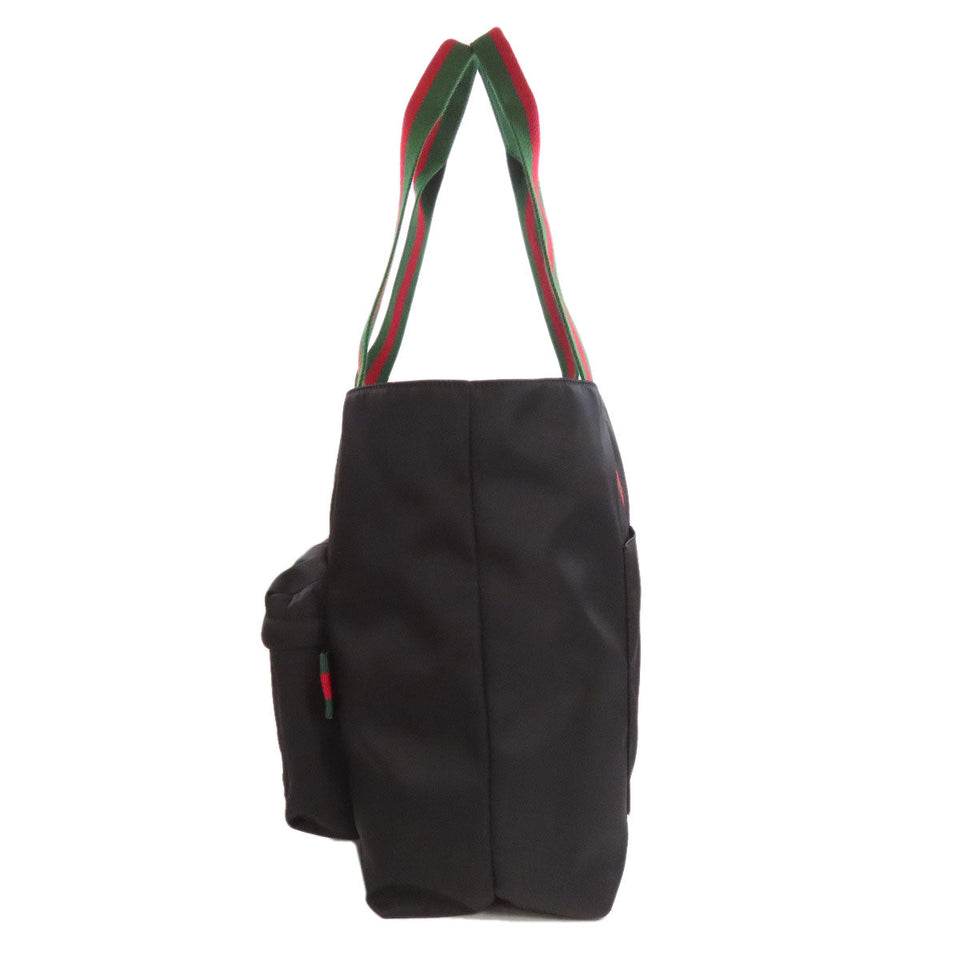 Gucci Tote Bag 802172 Nylon black Large Tote Sherry Line Women