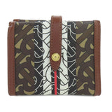 Burberry Bifold Wallet PVC Brown logo Women