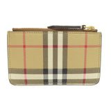 Burberry Coin case leather beige Nova Check