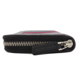 Gucci Long Wallet Purse 408831 PVC black GG Supreme Shelly Line mens