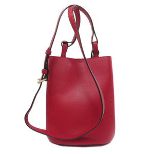 Burberry Shoulder Bag leather Red Long shoulder Women