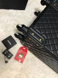 Chanel Quilted Cabin Luggage Set Black | Bags Junction Travel Collection
