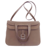 Hermes Shoulder Bag Taurillon Clemence beige Arzan 31 Etop SilverMetal