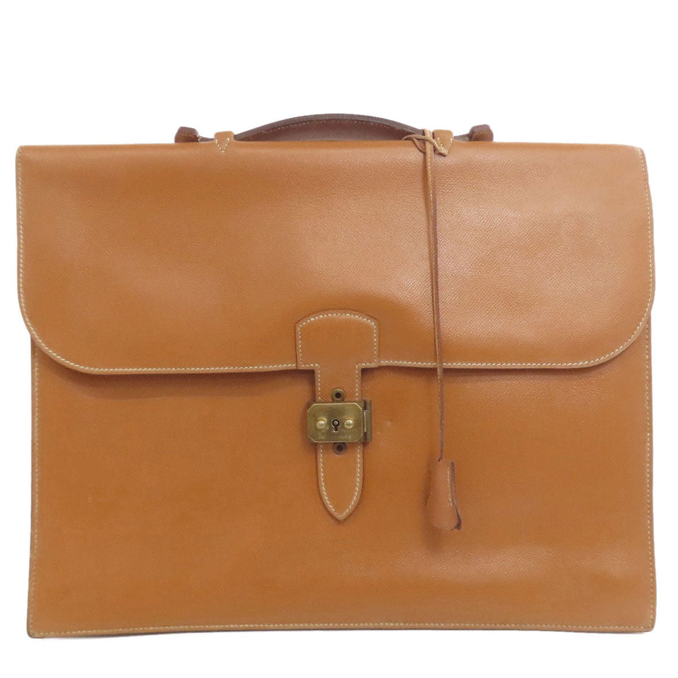 Hermes Business bag Courchevel gold Sac Adepeche