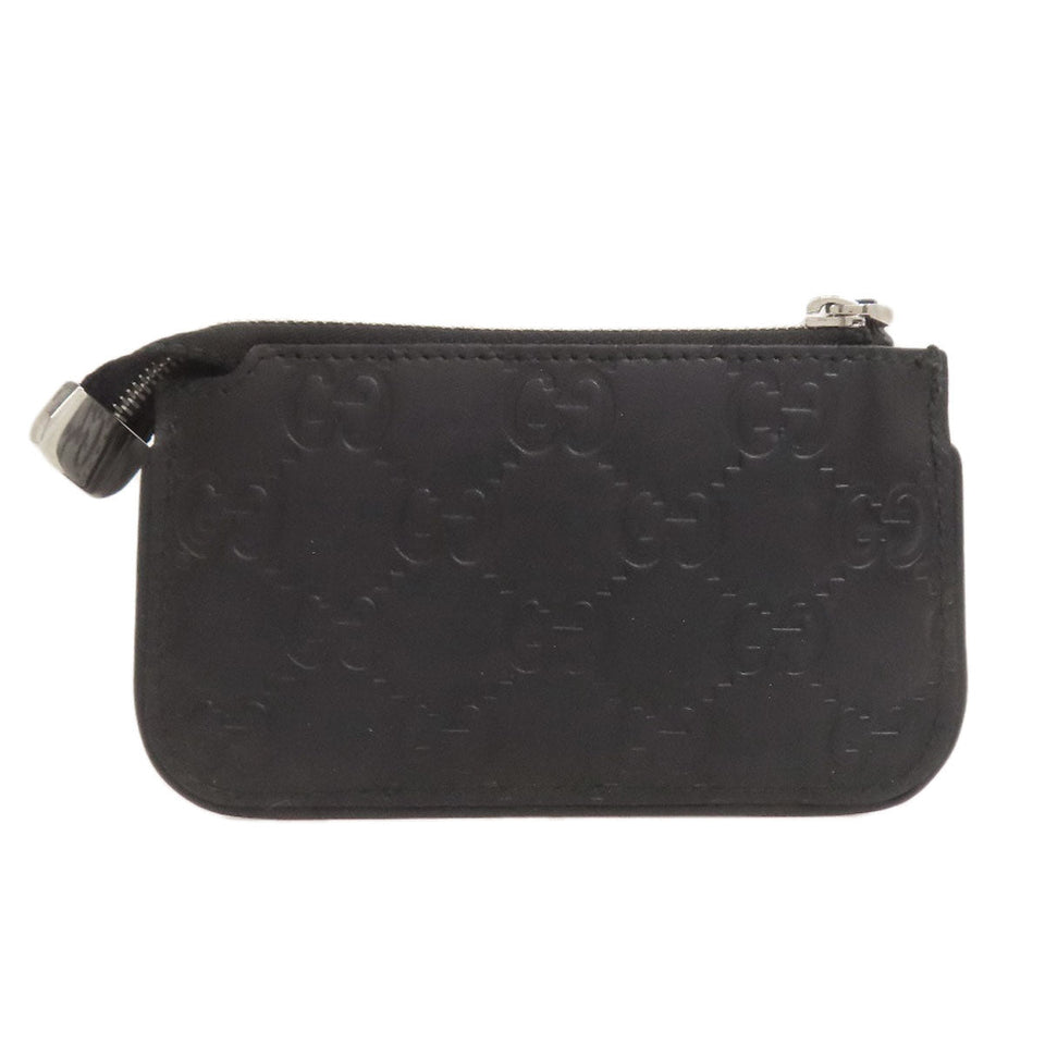 Gucci Coin case 233183 leather black GG Signature Shima