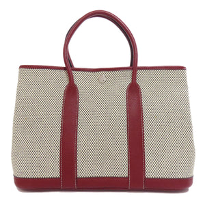 Hermes Handbag canvas gray Garden party TPM