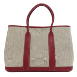 Hermes Handbag canvas gray Garden party TPM