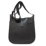 Hermes Shoulder Bag Epsom black Evelyn 3 PM SilverMetal