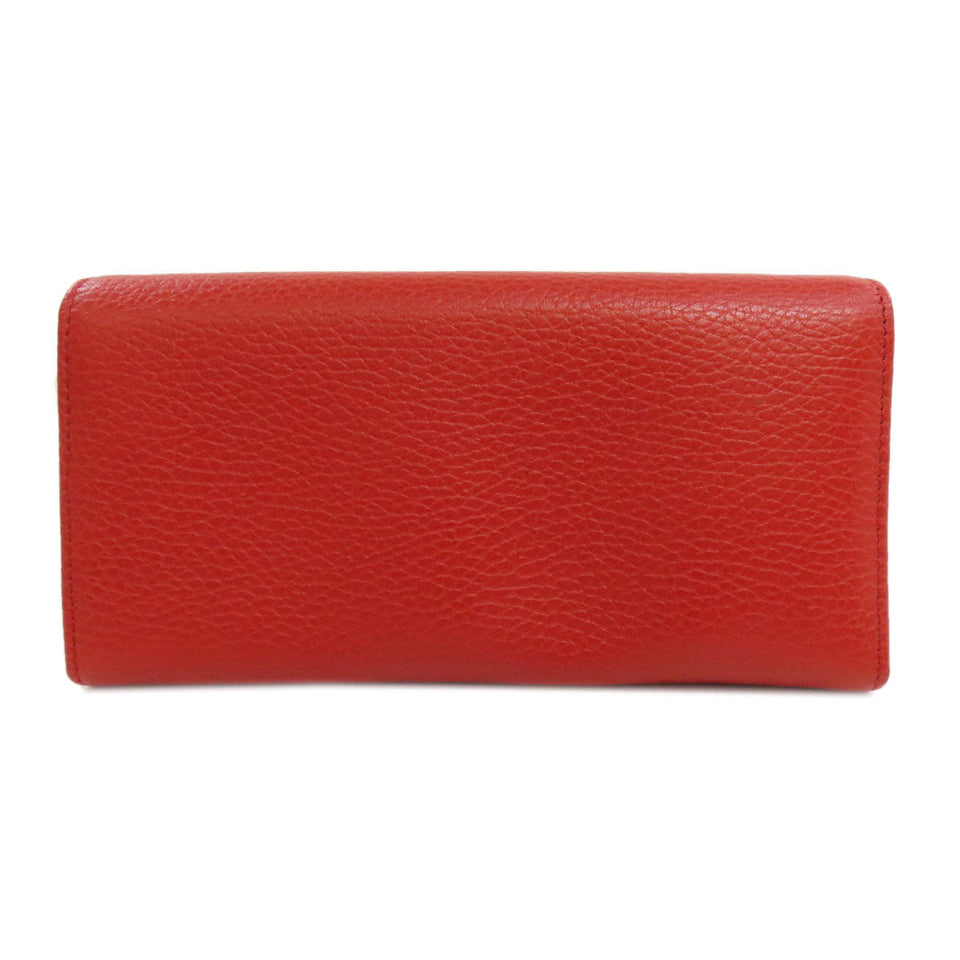 Gucci Long Wallet Purse 354498 leather Red Swing