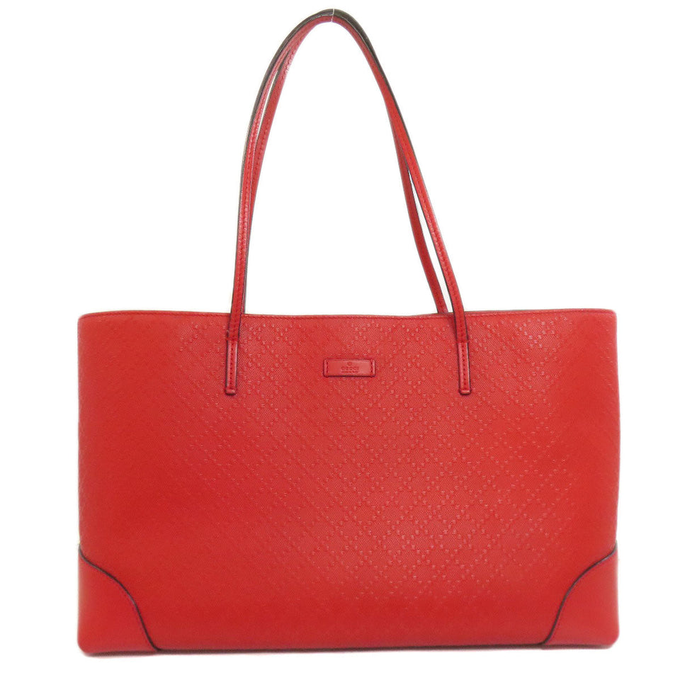 Gucci Tote Bag 353397 leather Red Diamante