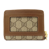 Gucci Card Case 700691 PVC Brown GG Supreme