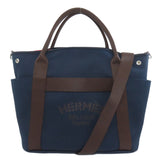 Hermes Tote Bag canvas Navy Sac de Pansage Graeme