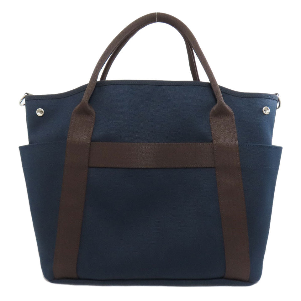 Hermes Tote Bag canvas Navy Sac de Pansage Graeme