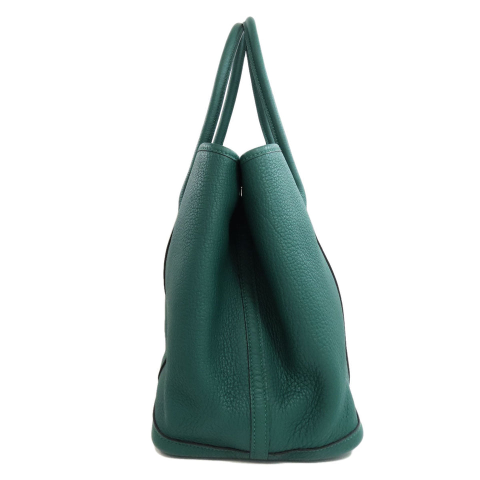 Hermes Tote Bag Negonda green Garden Party PM Malachite Silver Metal
